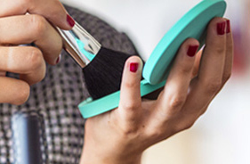 Porta cipria in silicone