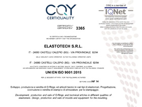 UNI EN ISO 9001:2015 Certification